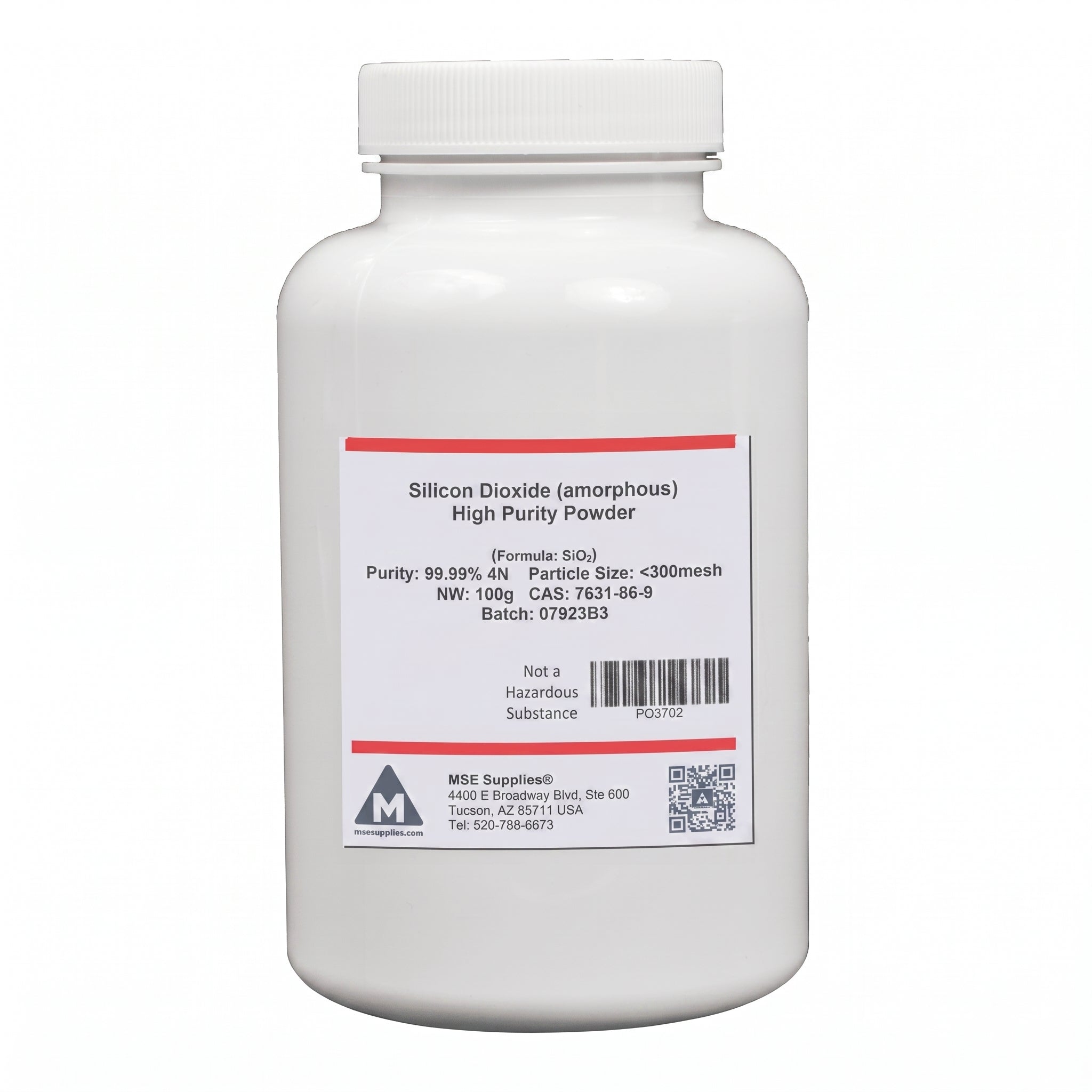 MSE PRO Silicon Dioxide (amorphous), SiO<sub>2</sub> 99.99% 4N High Purity Powder AI image