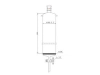MSE PRO Strengthened Port, with Ears, Chromatography Column, φ80mm, Effective Length 800mm, Aperture of the Gate: 4mm, 24/40 - MSE Supplies LLC