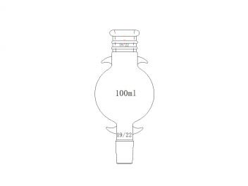 MSE PRO Reinforced Mouth, Ears, Chromatography Solvent Storage Bottle, 19/22, 100mL - MSE Supplies LLC