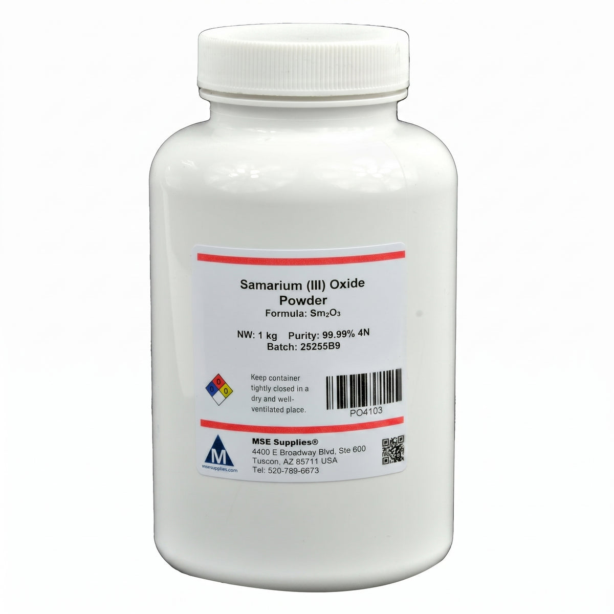 MSE PRO Samarium (III) Oxide (Sm<sub>2</sub>O<sub>3</sub>) 99.99% 4N Powder AI image