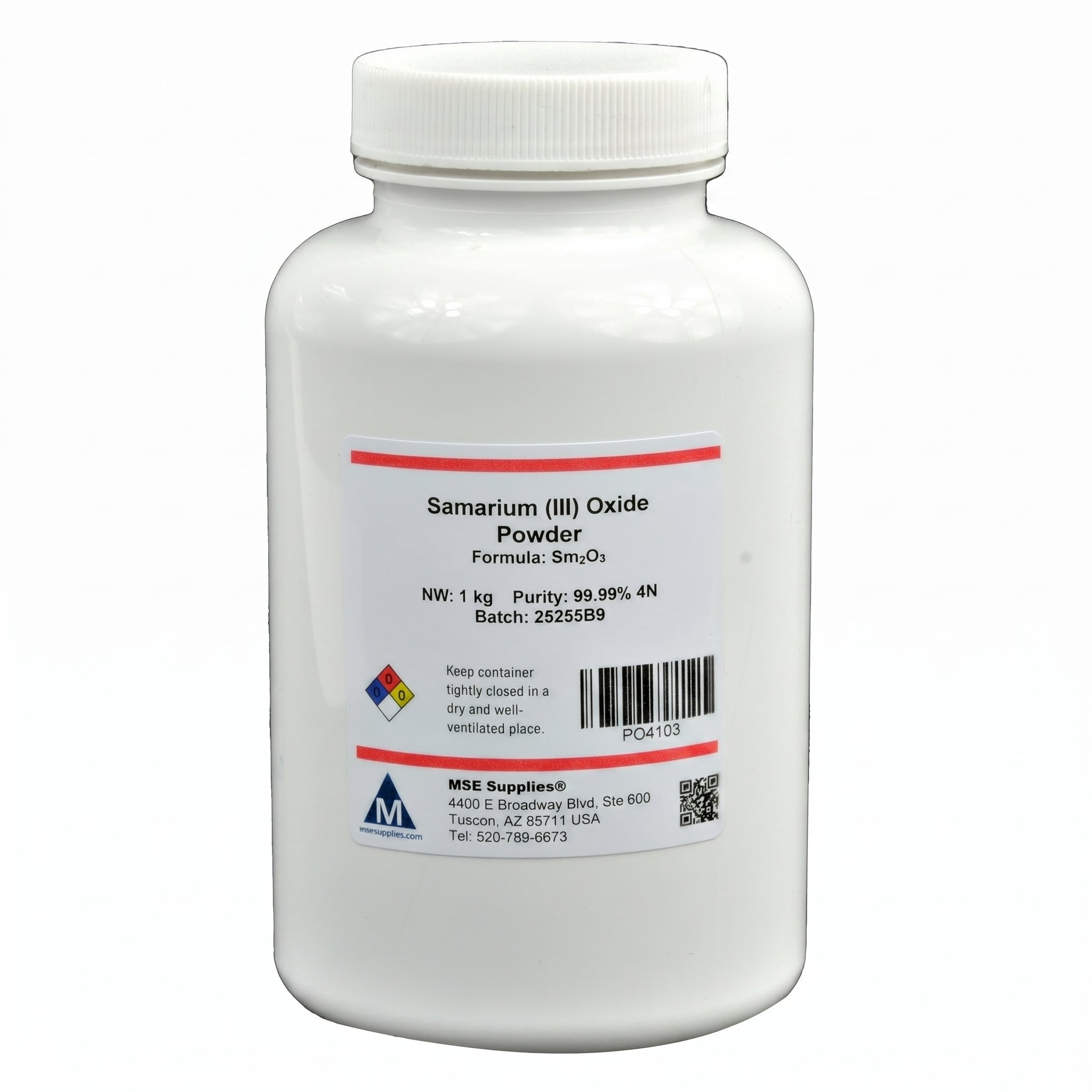 MSE PRO Samarium (III) Oxide (Sm<sub>2</sub>O<sub>3</sub>) 99.99% 4N Powder AI image