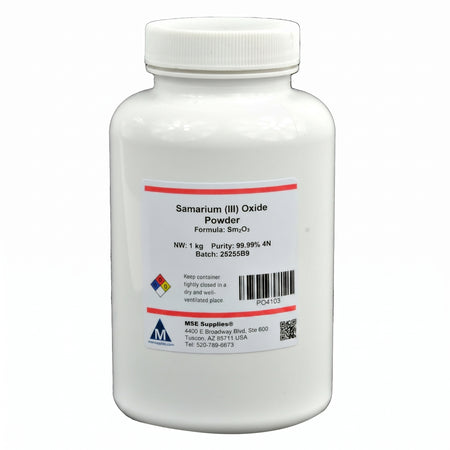MSE PRO Samarium (III) Oxide (Sm<sub>2</sub>O<sub>3</sub>) 99.99% 4N Powder AI image