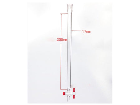 MSE PRO Chromatography Column, φ17mm, Effective Length 305mm, Aperture of the Gate: 2mm, 19/22 - MSE Supplies LLC