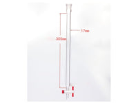 MSE PRO Chromatography Column, φ17mm, Effective Length 305mm, Aperture of the Gate: 2mm, 19/22 - MSE Supplies LLC
