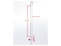 MSE PRO Sand Plate Chromatography Column, φ17mm, Effective Length 305mm, Gate Aperture: 2mm, 19/22 - MSE Supplies LLC