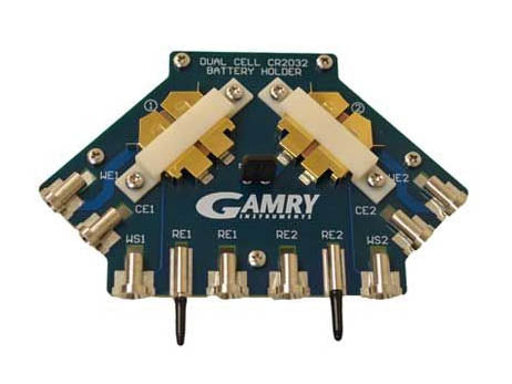 GAMRY Dual 2032 Coin Cell Battery Holder - MSE Supplies LLC