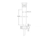 MSE PRO Reinforced Port, Chromatography Column, φ26mm, Effective Length 203mm, Gate Aperture: 2mm, 19/22 - MSE Supplies LLC