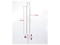 MSE PRO Chromatography Column, φ26mm, Effective Length 254mm, Aperture of the Gate: 2mm, 19/22 - MSE Supplies LLC