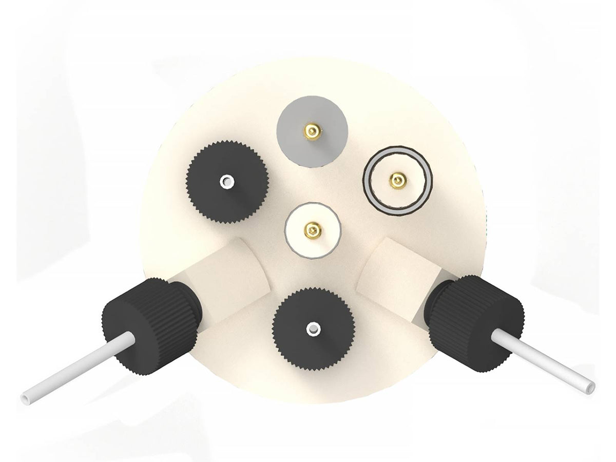 Two-Compartment Electrochemical Cell With Additional Inlet/Outlet, Electrochemical Products, Redox.me, MSE Supplies
