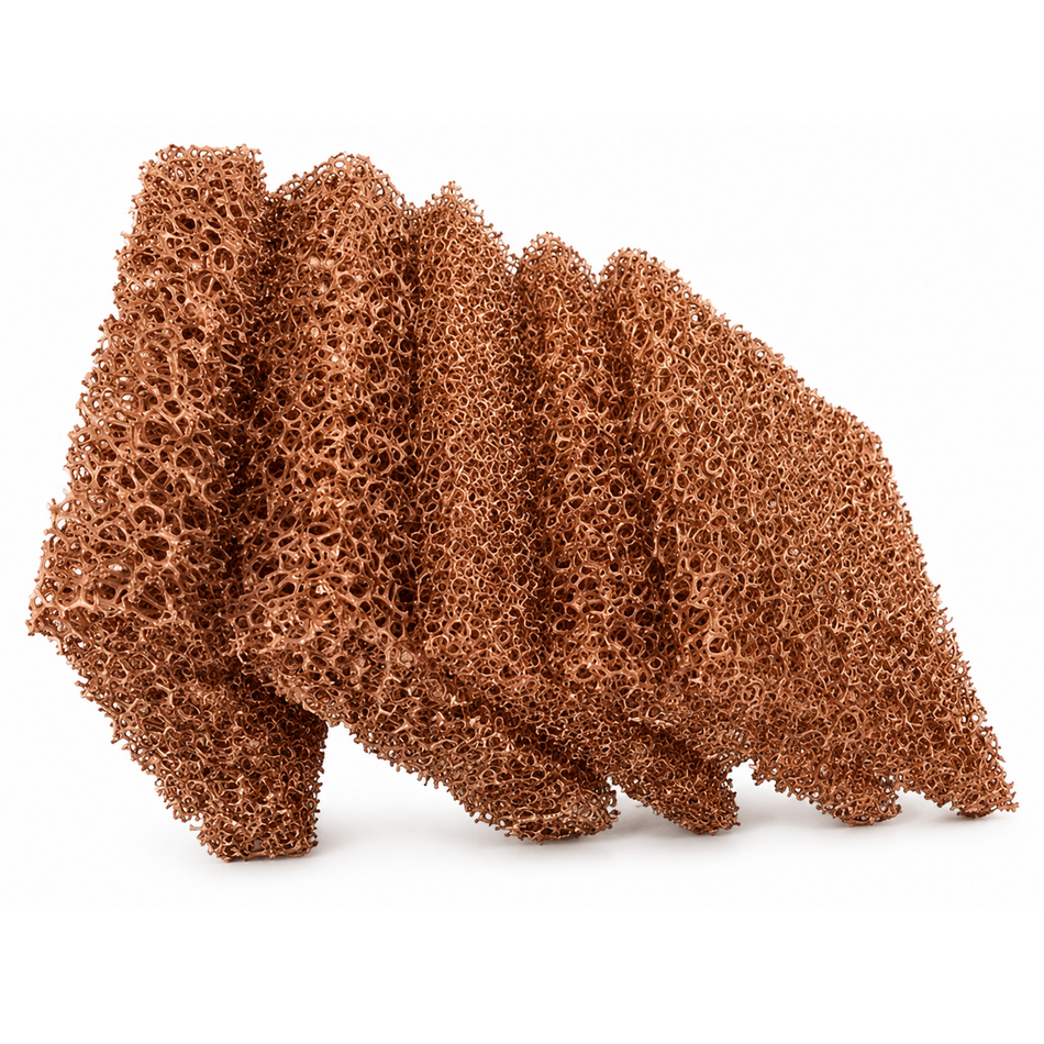 MSE PRO 10 PPI Porous Copper Metal Foam, 100*100*10mm, 5 Pcs/PK