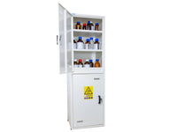 Ecosafe 2- Door Tall Safety Cabinet - 2 Compartments, Including PVC Equipments for Acids - MSE Supplies LLC