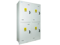 Ecosafe 4- Door Tall Safety Cabinet - 4 Compartments, Including PVC Equipments for Acids - MSE Supplies LLC