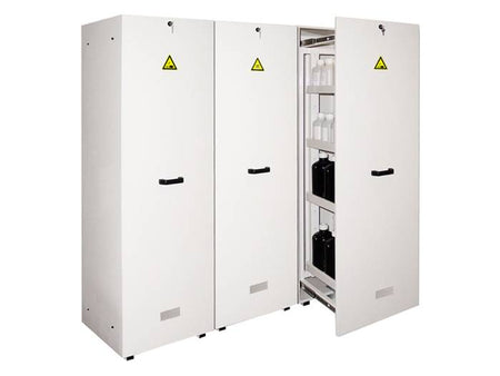 Ecosafe 3- Sliding Door Tall Safety Cabinet 360L- 3 Compartments - MSE Supplies LLC