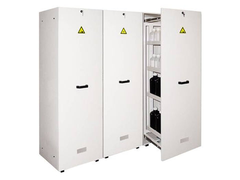 Ecosafe 3- Sliding Door Tall Safety Cabinet 360L- 3 Compartments - MSE Supplies LLC