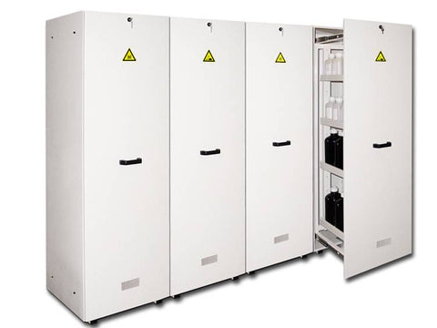 Ecosafe 3- Sliding Door Tall Safety Cabinet 480L - 3 Compartments - MSE Supplies LLC