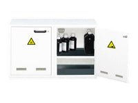 Ecosafe 2- Door Under-Bench Safety Cabinet - 2 Compartments, Including PVC Equipments for Acids - MSE Supplies LLC