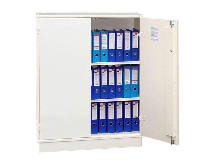 Ecosafe 2- Door Working Cover Cabinet for Documents with One Non Removable Door - MSE Supplies LLC