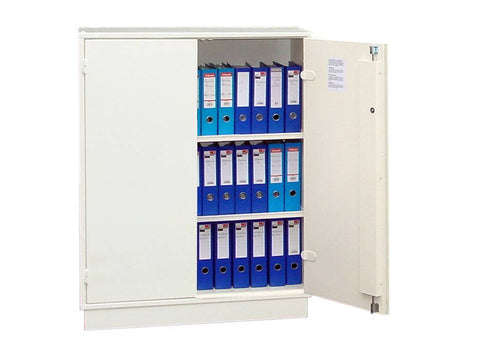 Ecosafe 2- Door Working Cover Cabinet for Documents with One Non Removable Door - MSE Supplies LLC