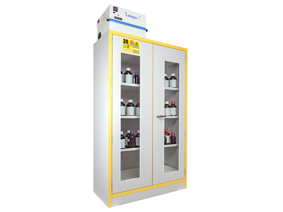 Ecosafe 2- Glass Door Tall Safety Cabinet Type 30 with Filtration - MSE Supplies LLC