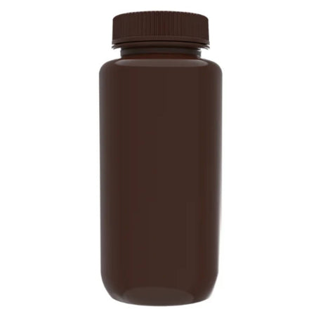 AHN MyBottle w/ Cap 500 ml Wide HDPE Amber Reagent Bottle ( 4x12Pcs)