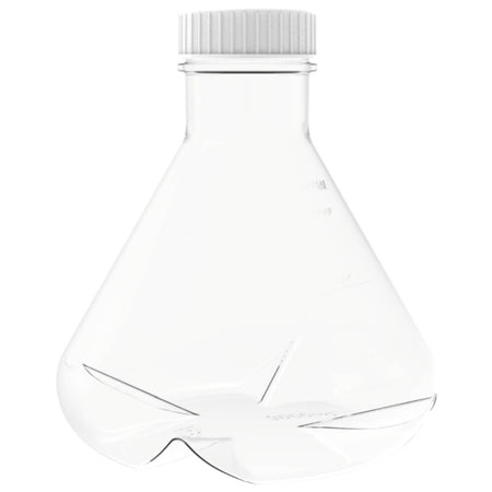 AHN MyBottle w/Cap PC Baffled Bottom Vented Sterile Erlenmeyer Flask(250/500ml)(12 Pcs)