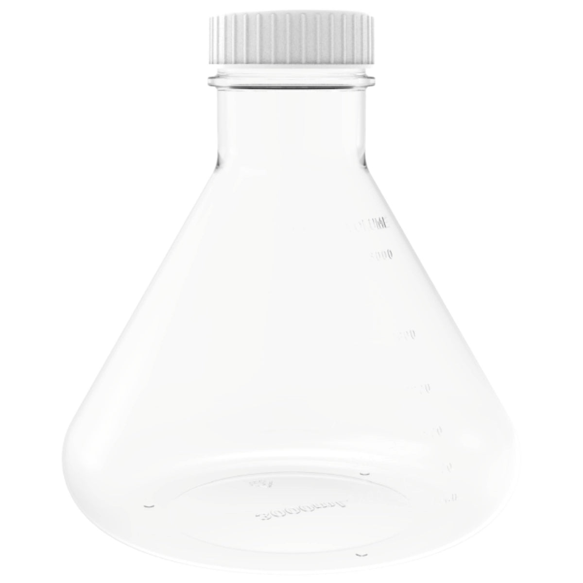 AHN MyBottle w/Cap 125 ml PC Flat Bottom Non-Vented Sterile Erlenmeyer Flask(24 Pcs)