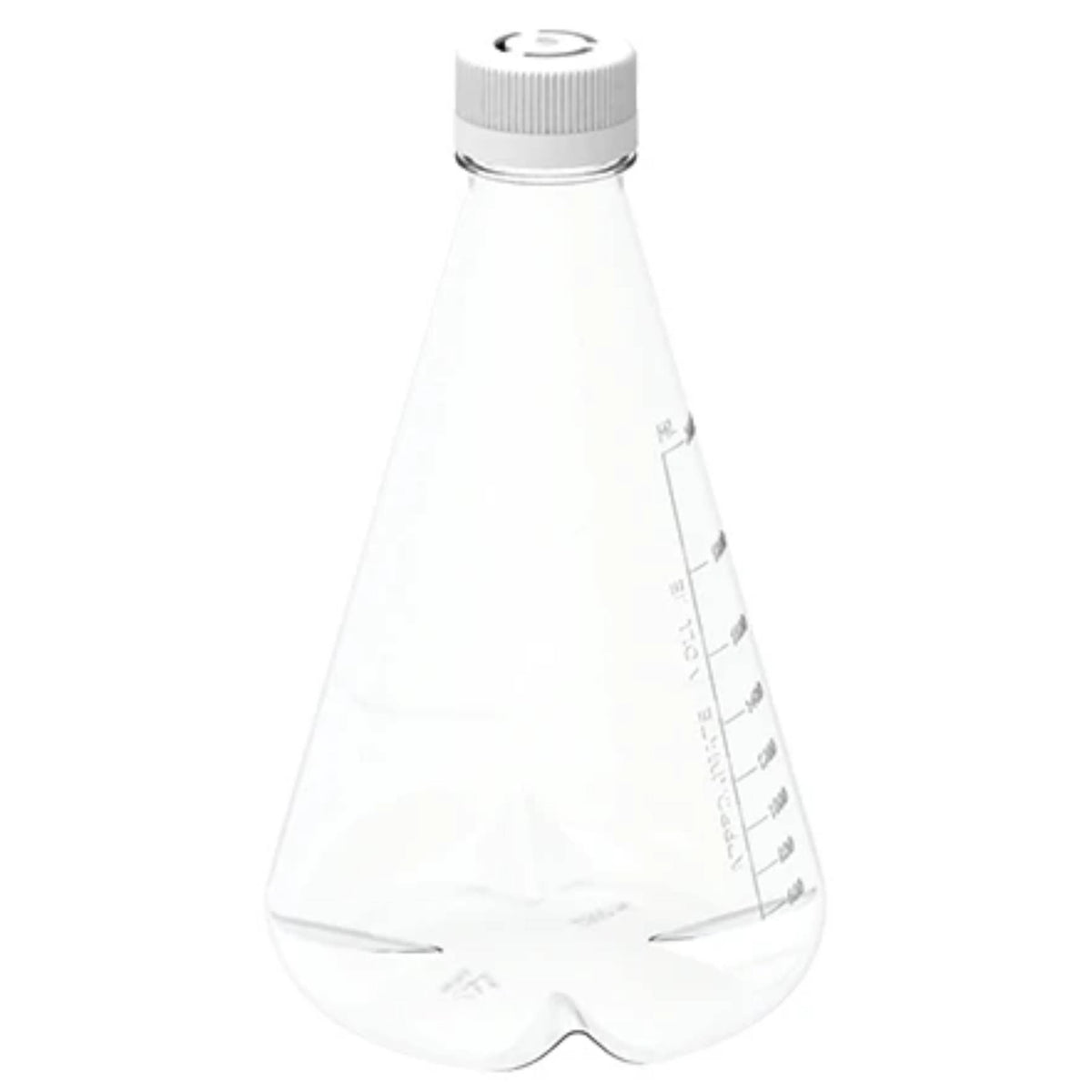 AHN MyBottle w/Cap PC Flat Bottom Vented Sterile Erlenmeyer Flask(2/3L)(4 Pcs)