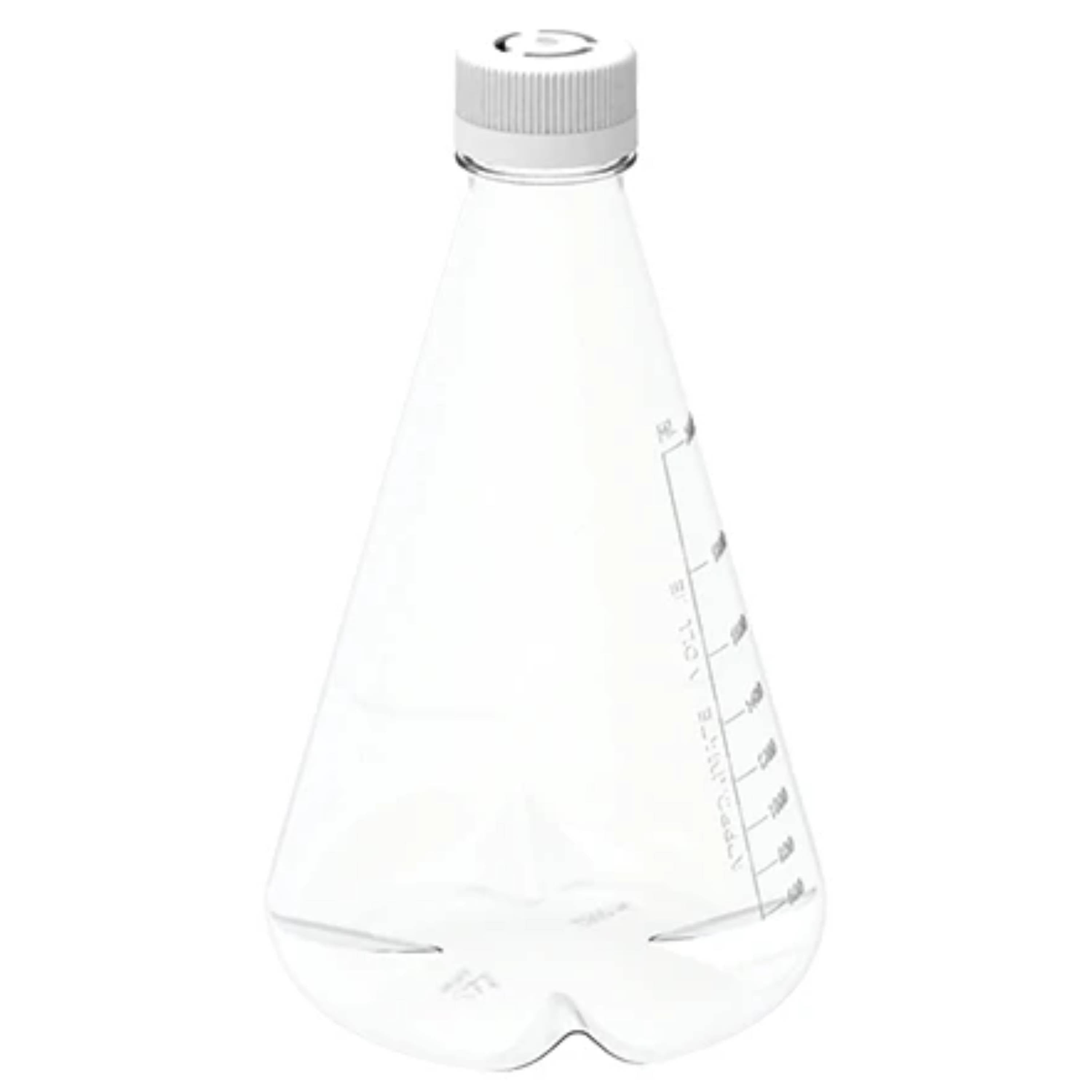 AHN MyBottle w/Cap PC Flat Bottom Vented Sterile Erlenmeyer Flask(2/3L)(4 Pcs)