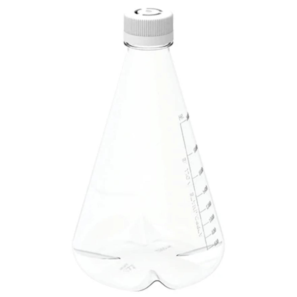 AHN MyBottle w/Cap PC Flat Bottom Vented Sterile Erlenmeyer Flask(2/3L)(4 Pcs)