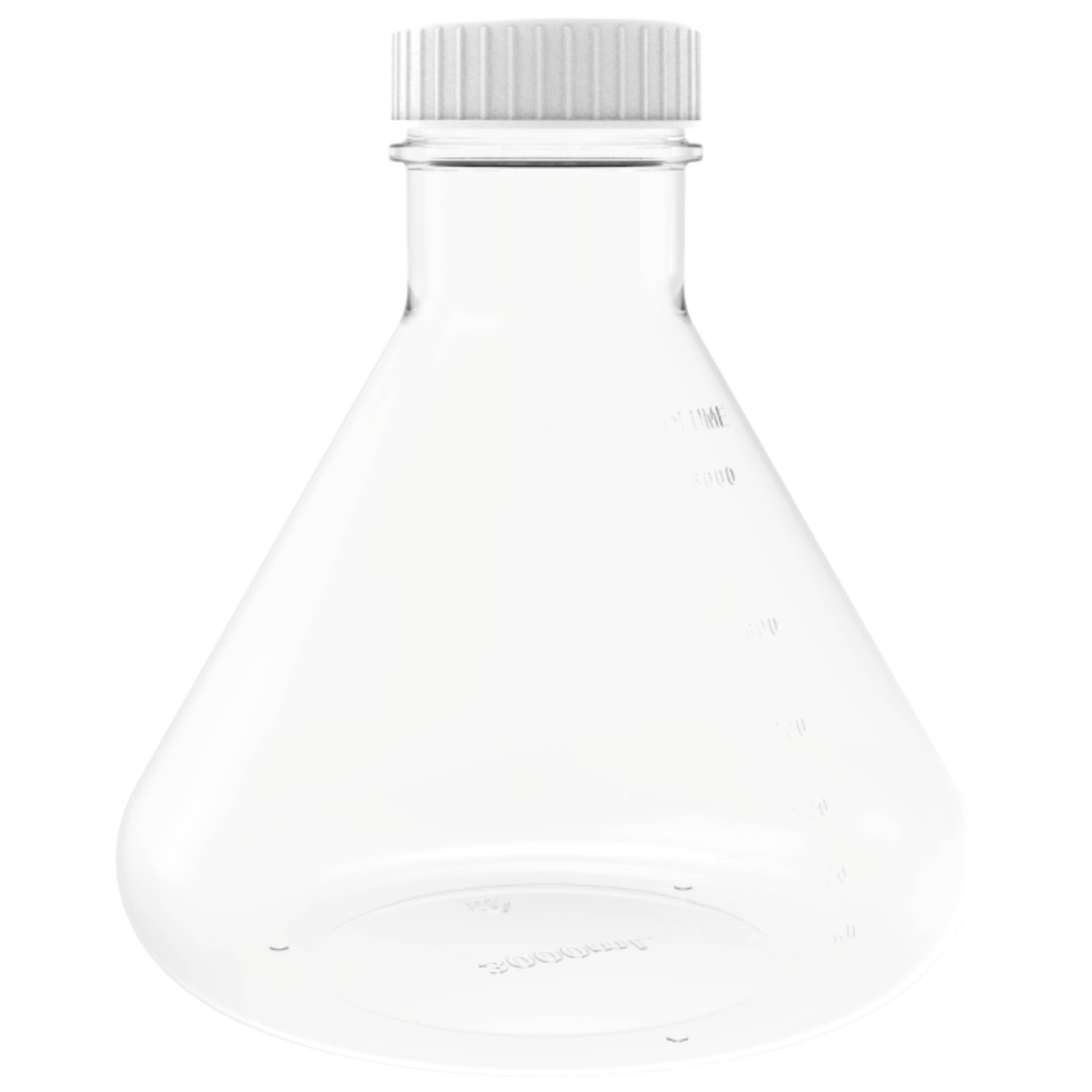 AHN MyBottle w/Cap 1 L PETG Baffled Bottom Vented Sterile Erlenmeyer Flask(6 Pcs)