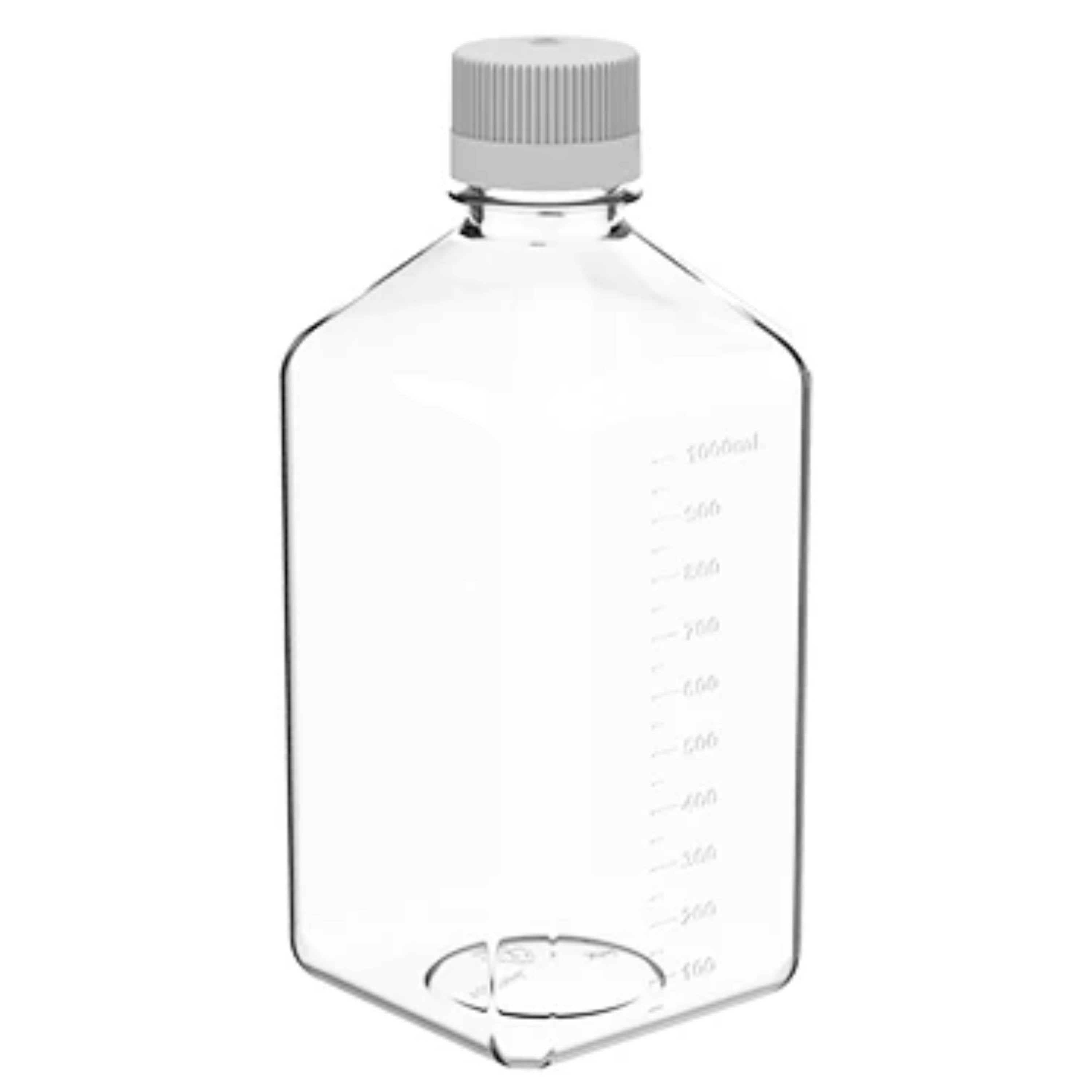AHN MyBottle w/ Cap PETG Bulk 1 L Media Bottles (2 x 12 pcs)