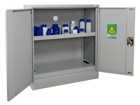 Ecosafe 2- Door Working Cover Style Sheet Steel Safety Cabinet - Key Locking System - MSE Supplies LLC