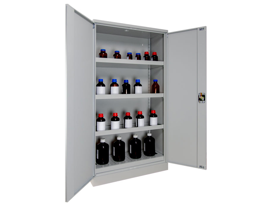 Ecosafe 2-Door Large Sheet Steel Safety Cabinet Gray - MSE Supplies LLC