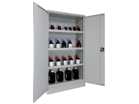 Ecosafe 2-Door Large Sheet Steel Safety Cabinet Gray - MSE Supplies LLC