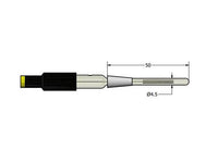 AMEL Calomel Reference Electrode, Glass Body, Ø4.5 x 50mm, Saturated KCl, 2mm Banana Plug, for Model 4330 - MSE Supplies LLC