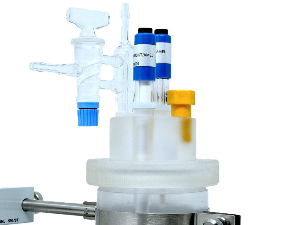 AMEL 250mL PMMA Cylindrical Flat Sample Cell, Model 597 - MSE Supplies LLC