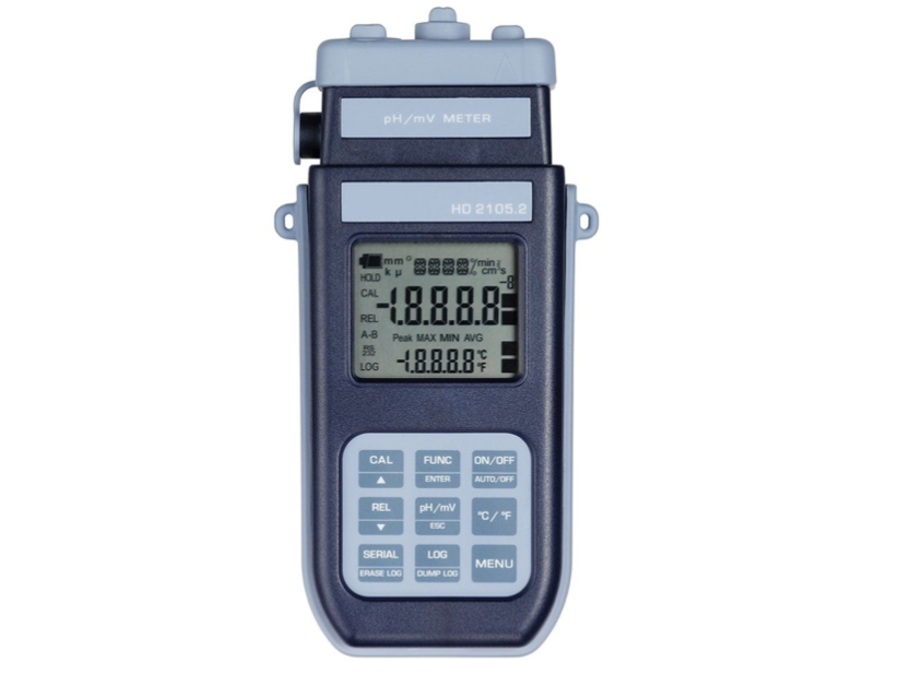 AMEL Portable pH & Temperature Meter, Model HD2105.1 - MSE Supplies LLC