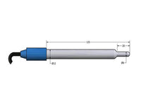 AMEL Thermometric Probe, Glass Body, Ø12 X 125mm, 0-100°C, Through Cable - MSE Supplies LLC