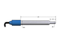 AMEL Thermometric Probe, Glass Body, Ø12 X 125mm, 0-100°C, Through Cable - MSE Supplies LLC