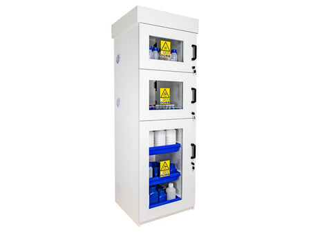 Ecosafe Eco-Designed Safety Cabinet for Acids and Bases - High 3 Swinging Doors - MSE Supplies LLC