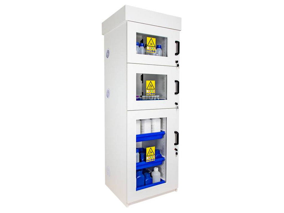 Ecosafe Eco-Designed Safety Cabinet for Acids and Bases - High 3 Swinging Doors - MSE Supplies LLC
