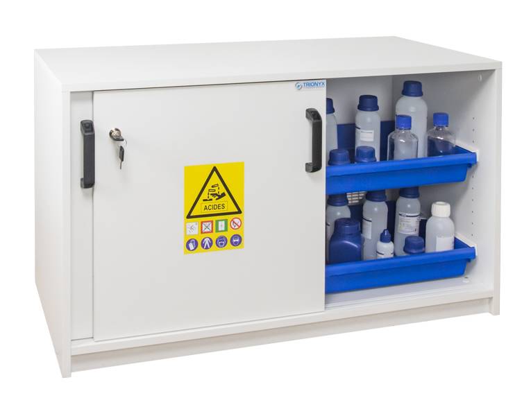 Ecosafe Eco-Designed Safety Cabinet for Acids and Bases - 2 Sliding Doors - MSE Supplies LLC