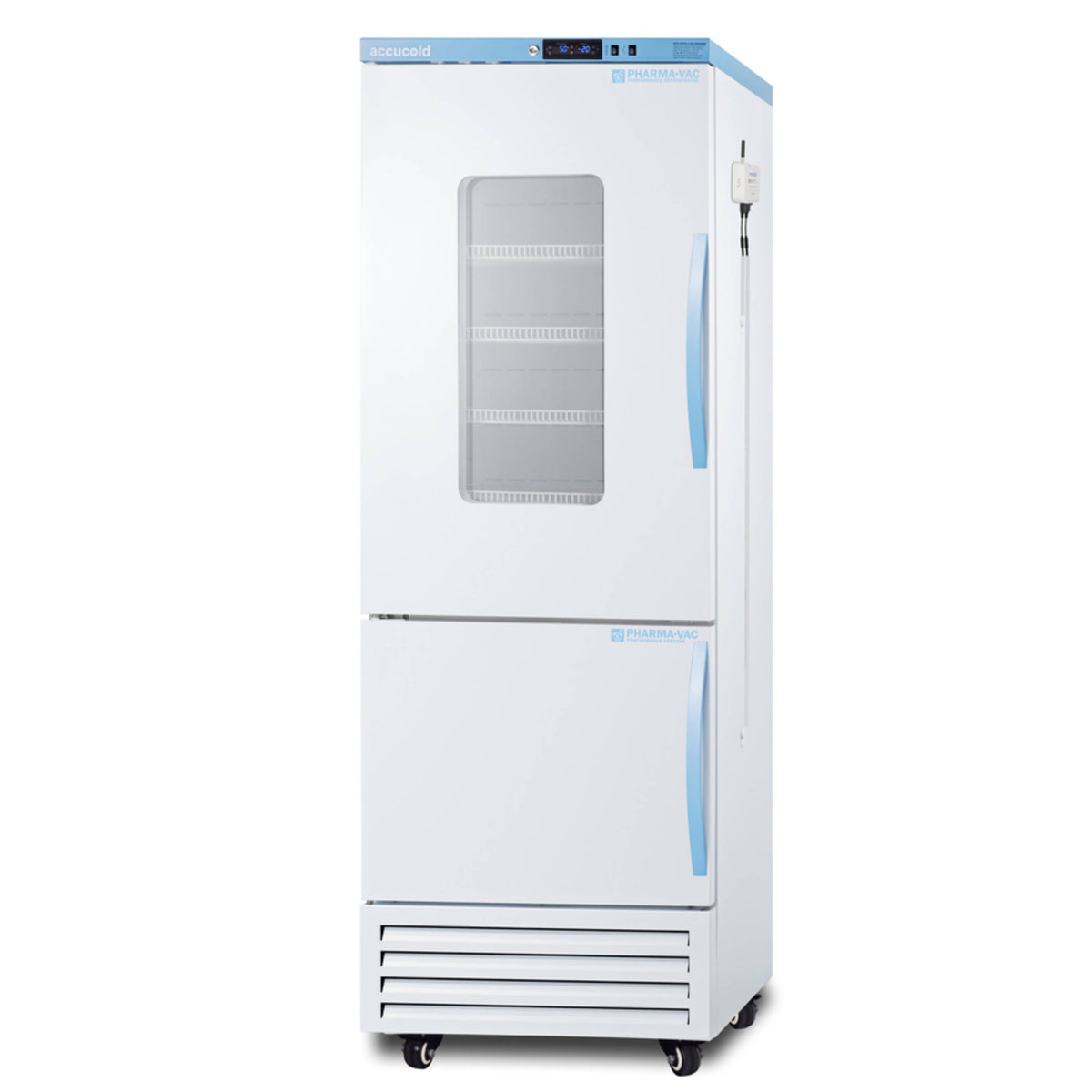 Accucold 18 Cu.Ft. Glass Door Vaccine Refrigerator w/ NIST Logger + Power-Loss Alarm
