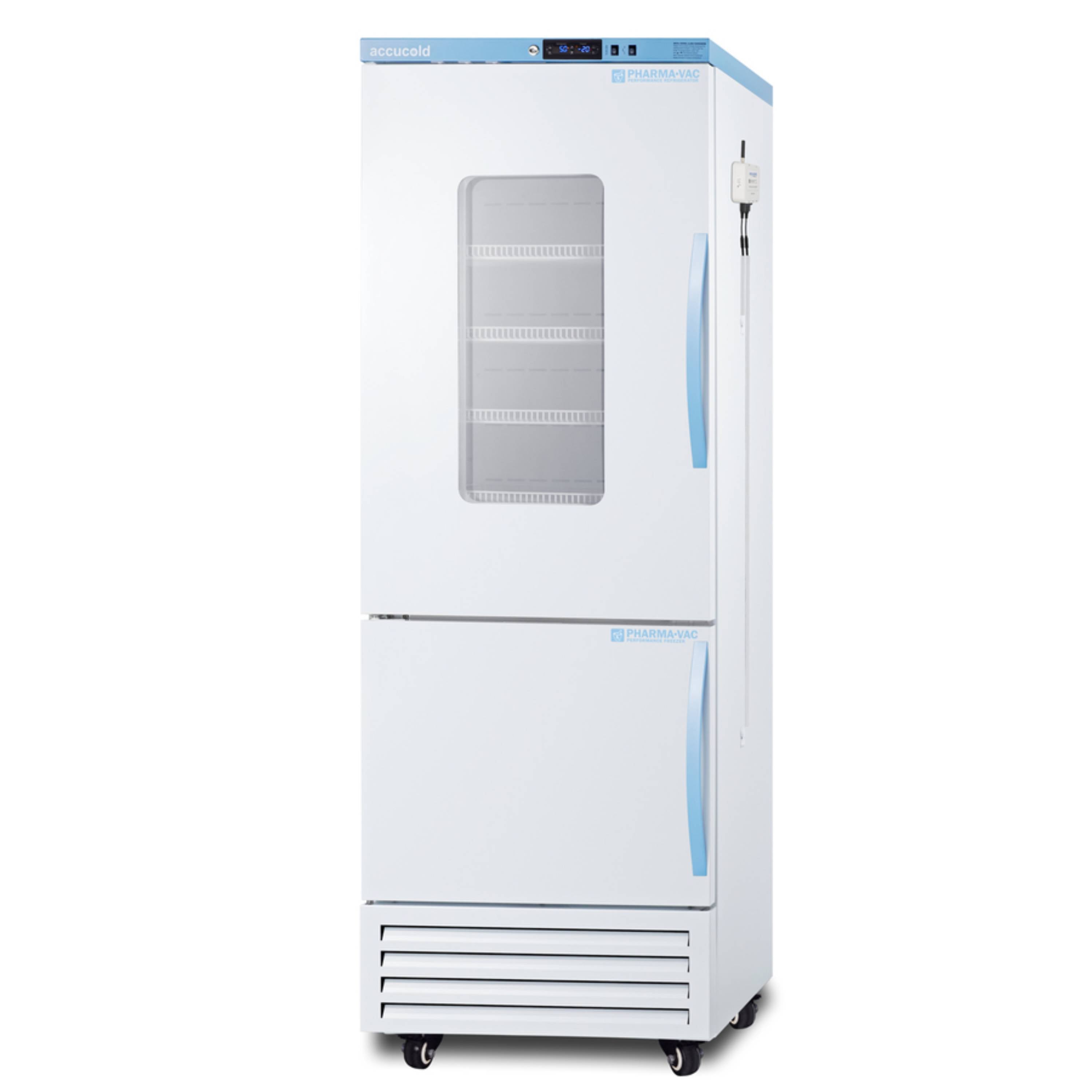 Accucold 18 Cu.Ft. Glass Door Vaccine Refrigerator w/ NIST Logger + Power-Loss Alarm