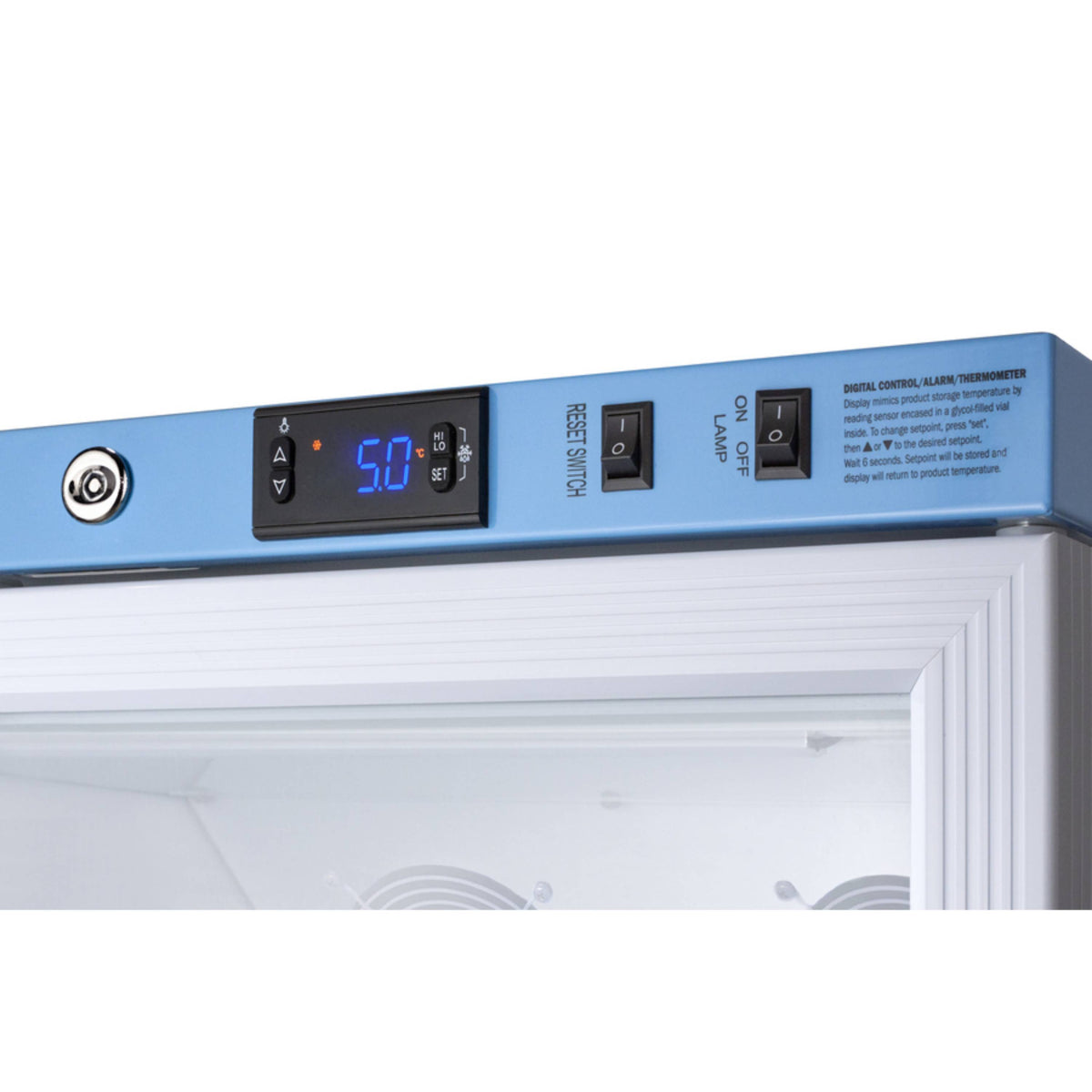 Accucold 18 Cu.Ft. Glass Door Vaccine Refrigerator w/ NIST-Calibrated DL2B Logger