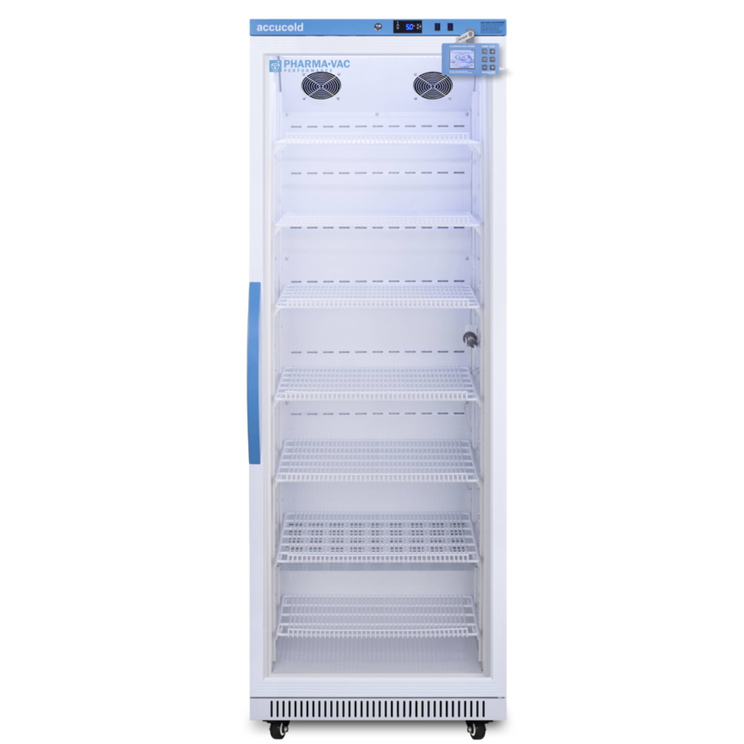 Accucold 18 Cu.Ft. Glass Door Vaccine Refrigerator w/ NIST-Calibrated DL2B Logger
