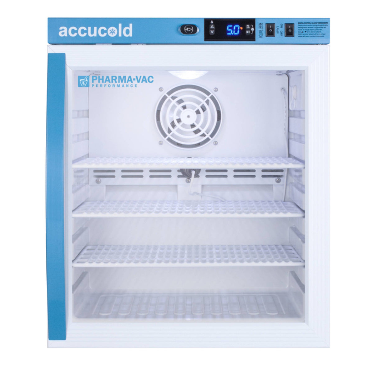 Accucold 1 Cu.Ft. Compact Vaccine Refrigerator, Glass Door