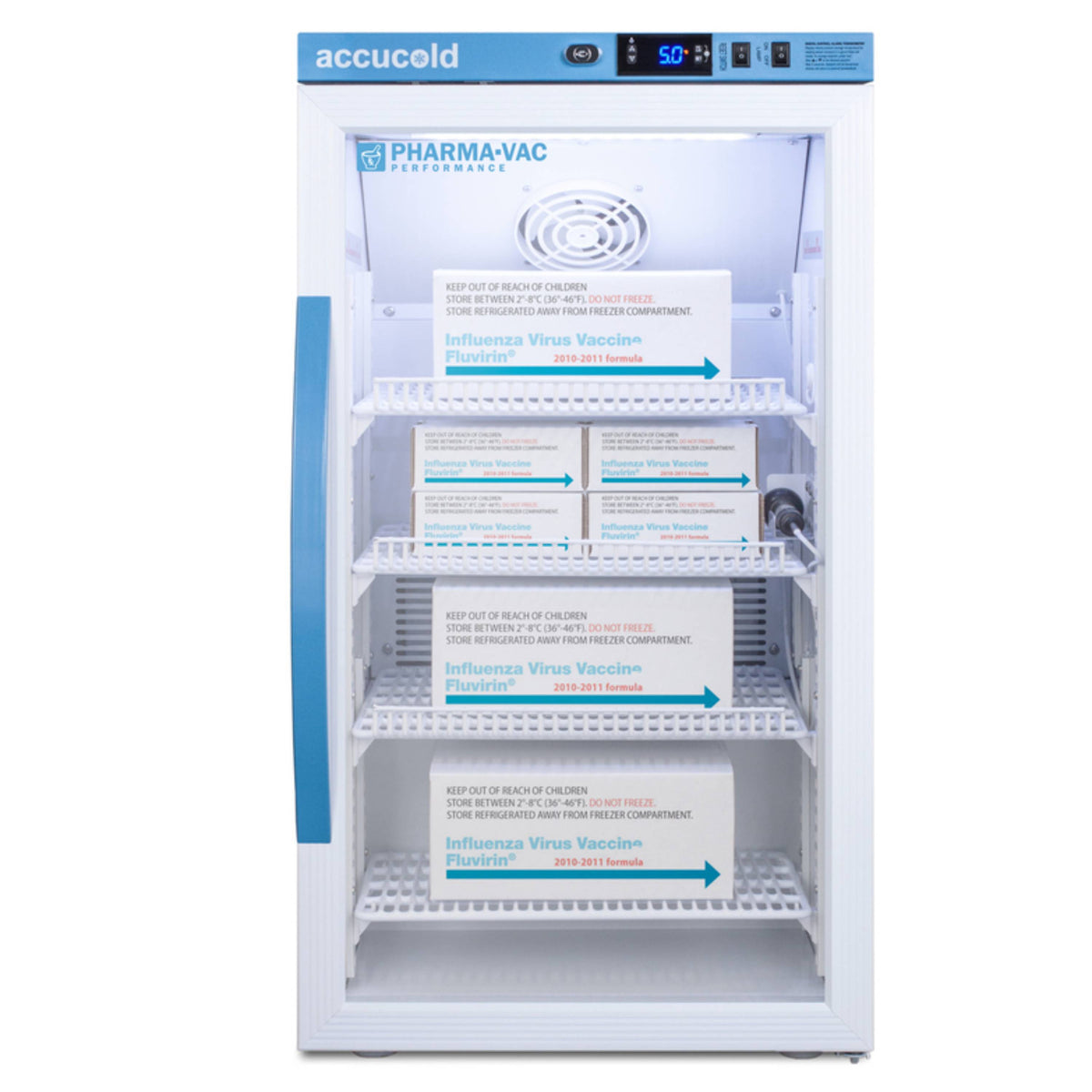 Accucold 3 Cu.Ft. Counter Height Vaccine Refrigerator, Glass Door