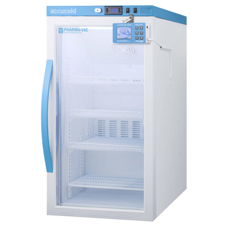Accucold 3 Cu.Ft. Counter Height Vaccine Refrigerator, Glass Door w/ DL2B