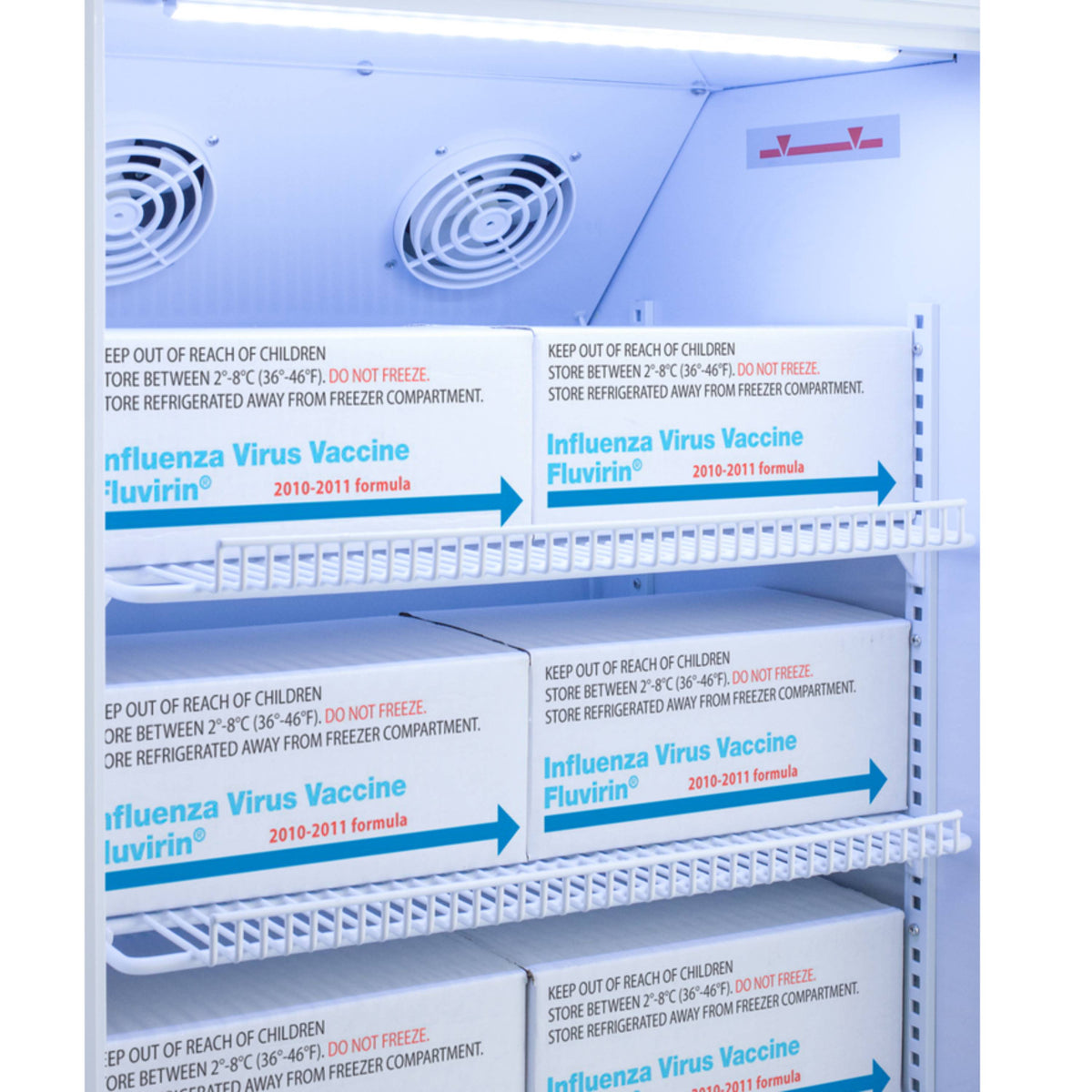 Accucold 6 Cu.Ft. ADA Height Vaccine Refrigerator, Glass Door w/ DL2B